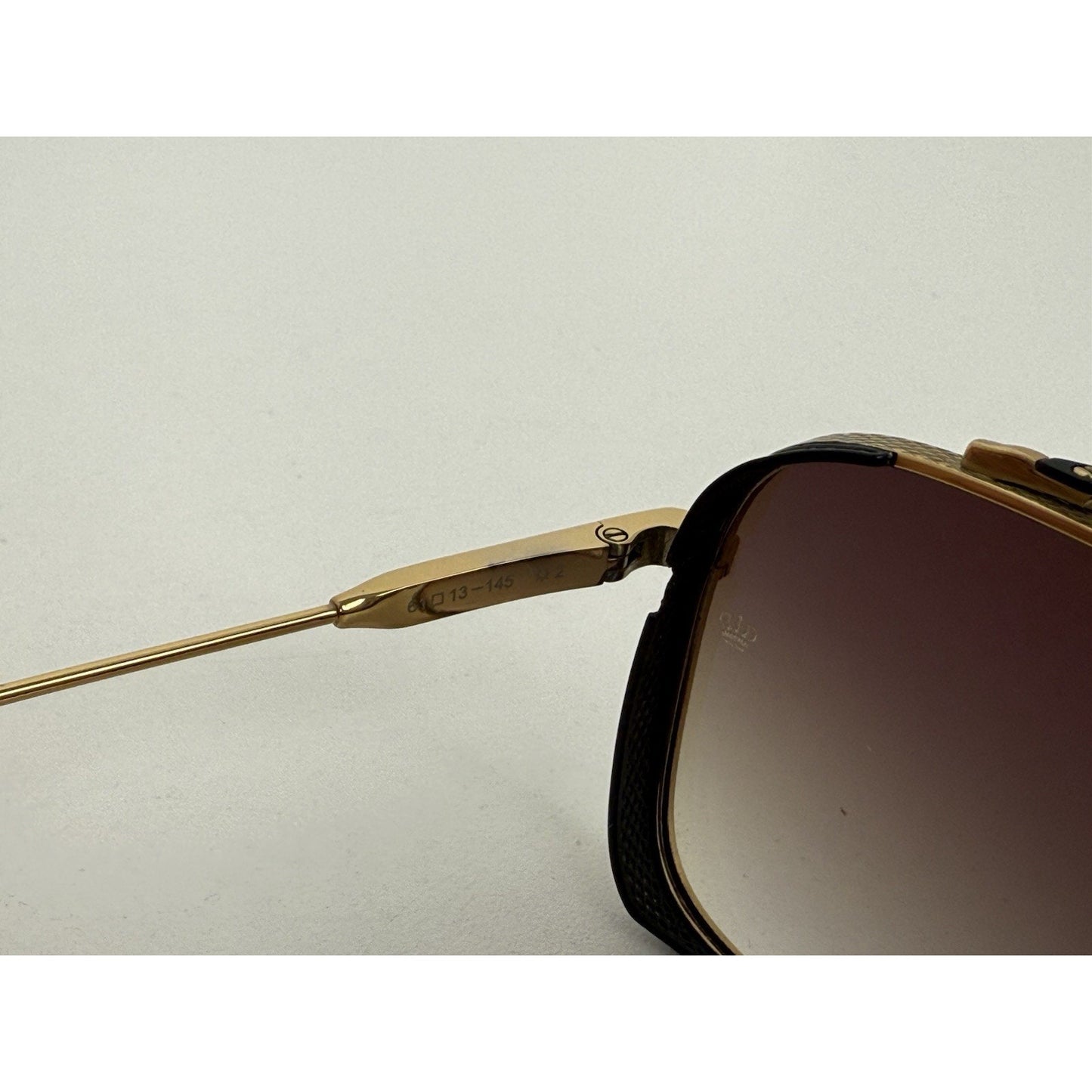 DITA 40 Million Oversized Sunglasses with Brown Lenses and Gold-Tone Hardware