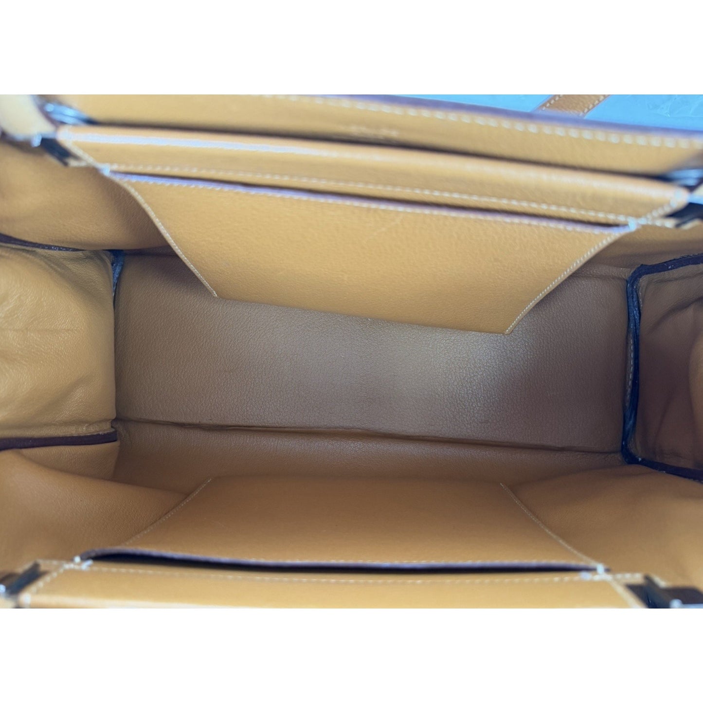 Hermes Cabana Tote Bag Vintage in Gold-Brown Leather 2004 B-2