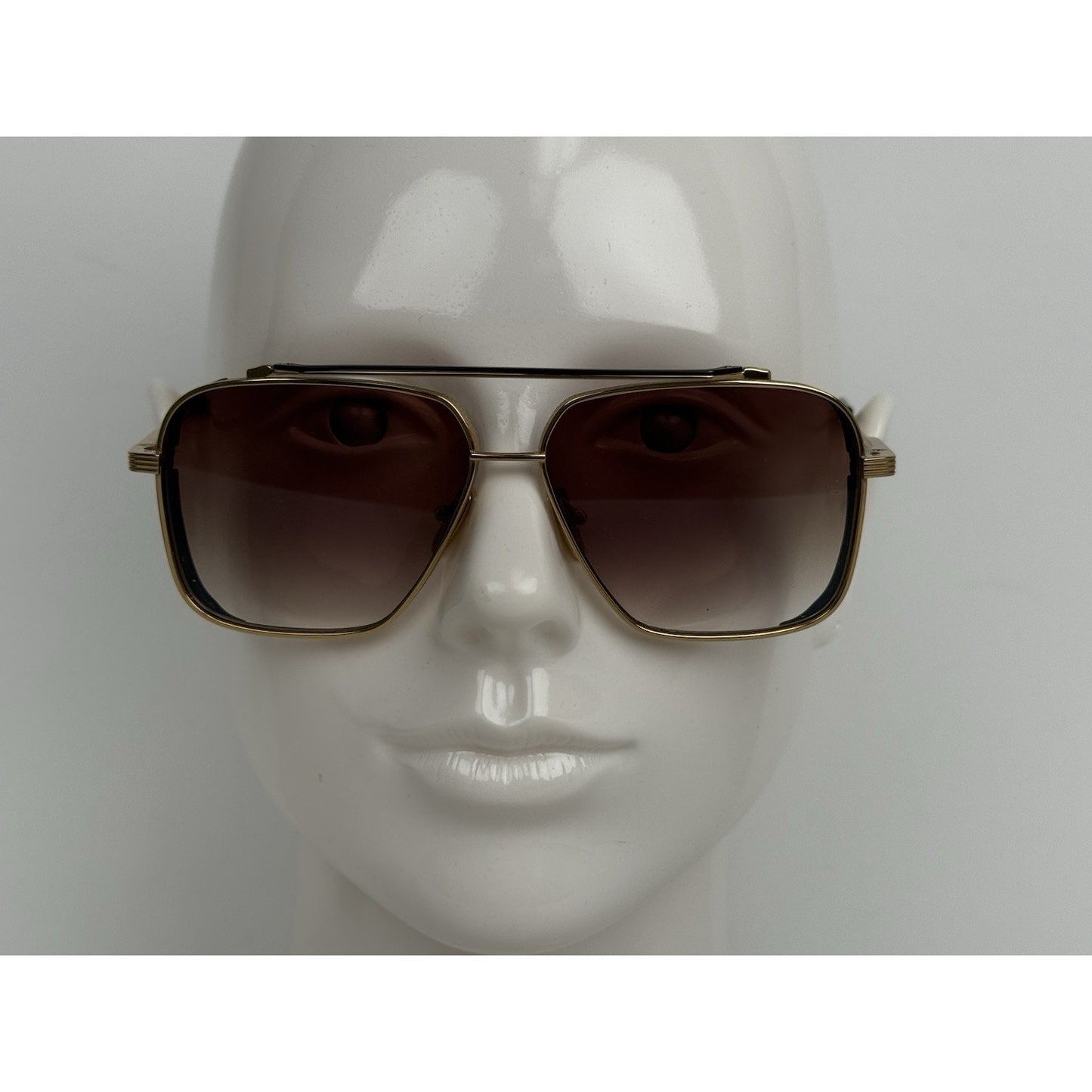 DITA 40 Million Oversized Sunglasses with Brown Lenses and Gold-Tone Hardware