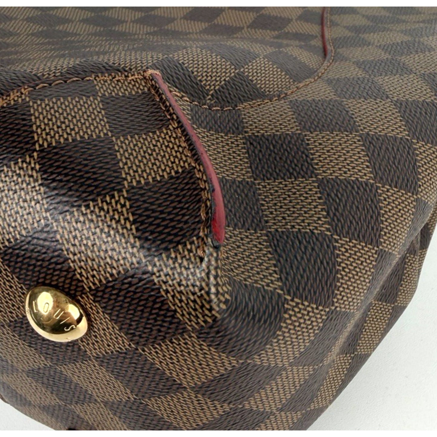 Louis Vuitton Caissa Hobo Bag in Damier Ebene Coated Canvas 2015 D6