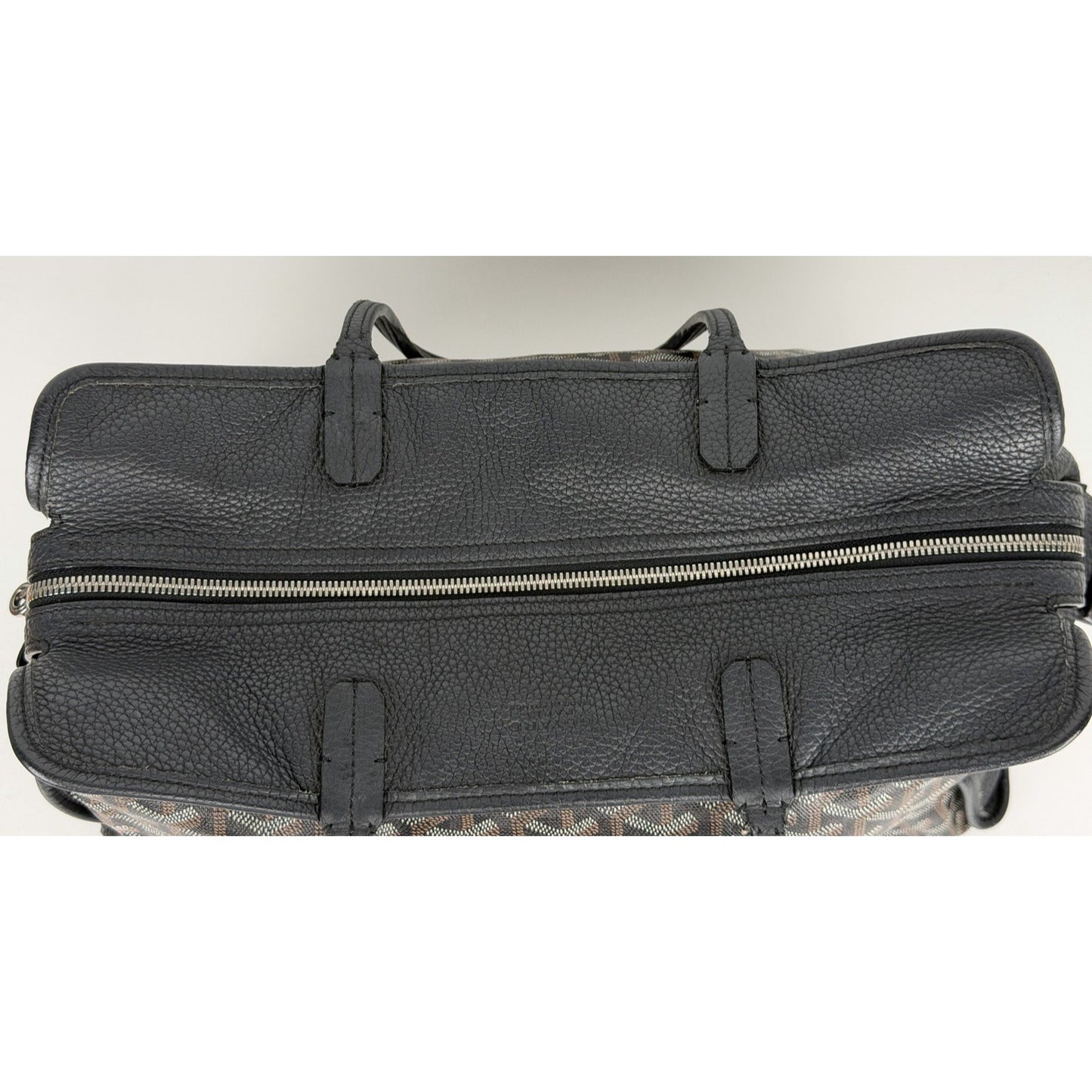 Goyard Sac Hardy PM Pet Carrier Noir in Goyardine Coated Canvas B6