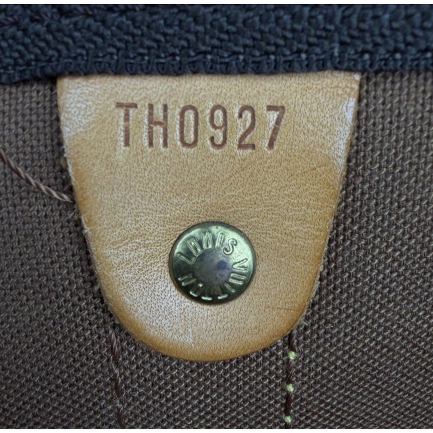 Louis Vuitton Keepall 60 Bag Brown Coated Canvas Classic Monogram Patter 1997 S