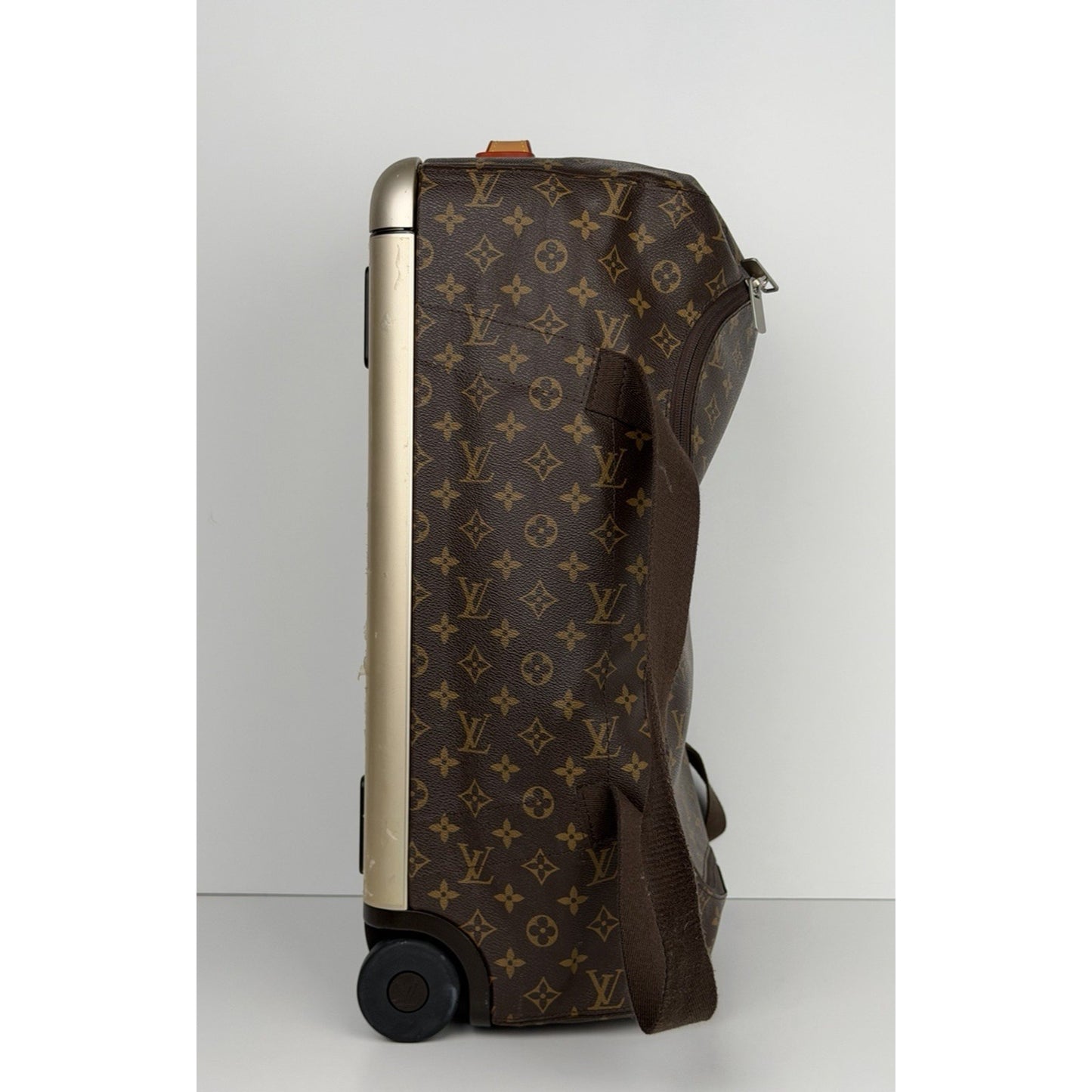 Louis Vuitton Horizon Soft 55 Rolling Duffle Bag in Brown Monogram Canvas 2019