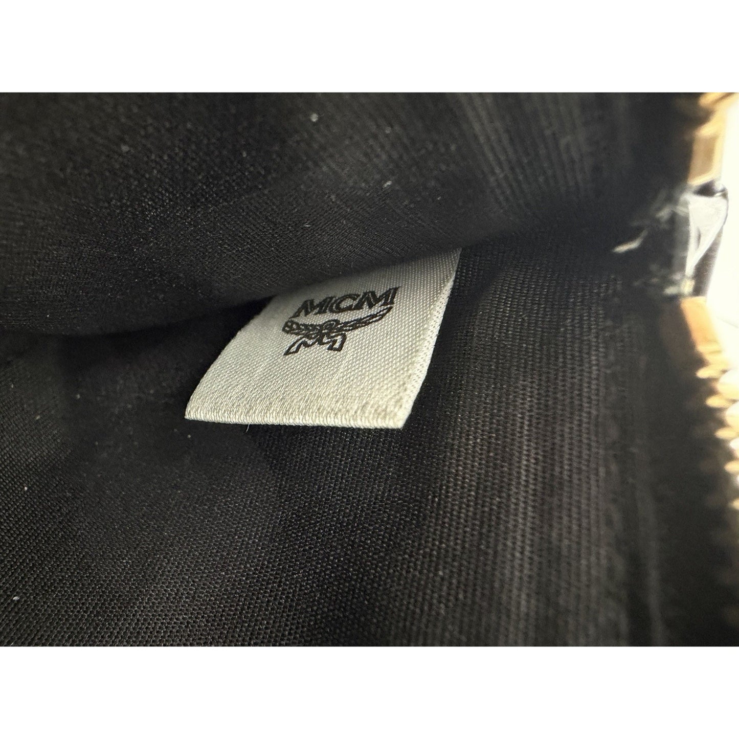MCM Leather Trifold Continental Wallet in Black
