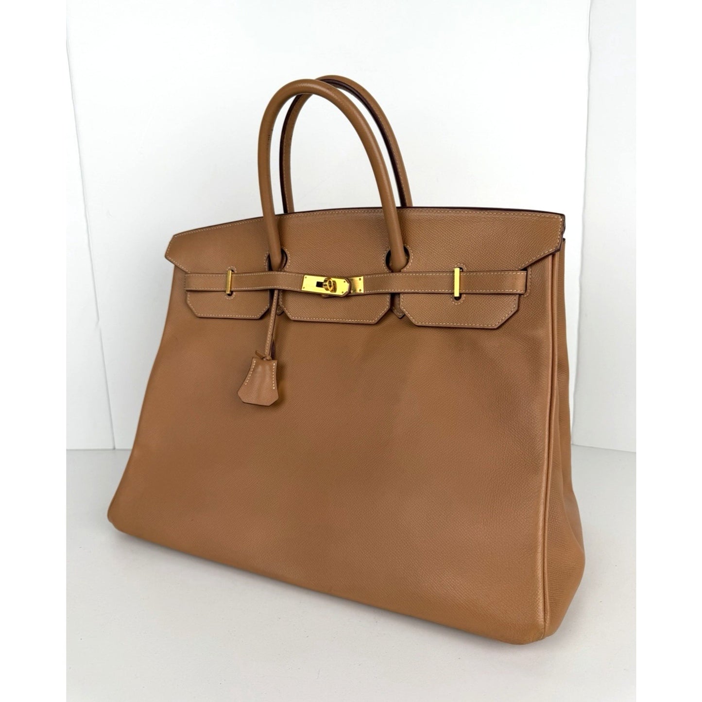 Hermès Birkin 40 Handbag Vintage in Gold Togo Leather 1999 C-7