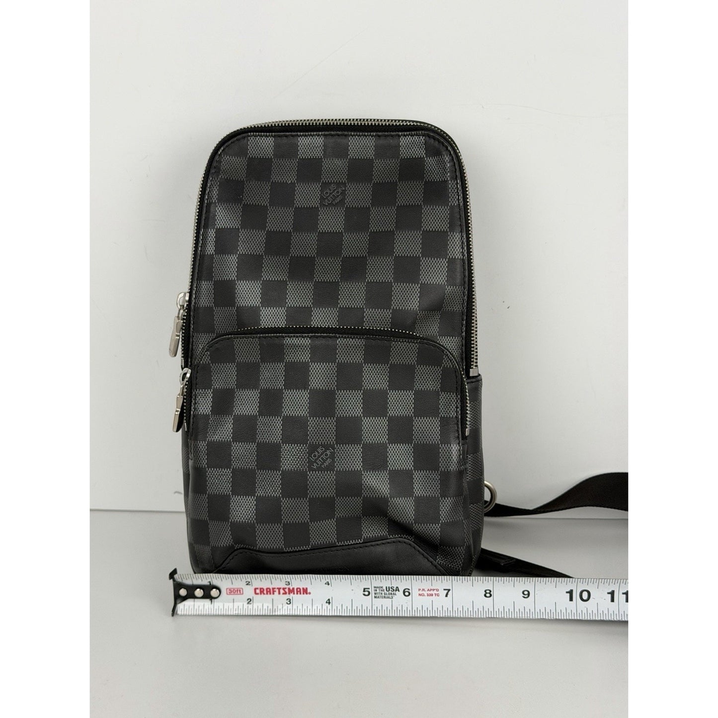 Louis Vuitton Avenue Sling Bag Damier Graphite Leather & Smart Strap NFC D1