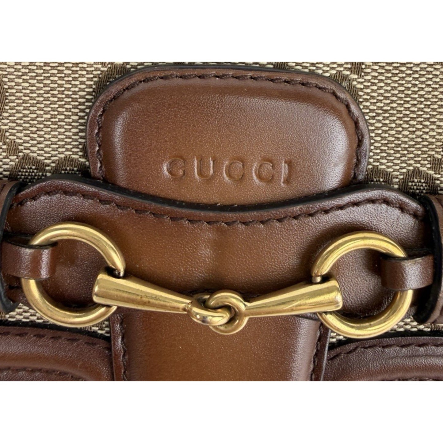 Gucci Lady Web GG Canvas Convertible Wallet Bag in GG Canvas with Leather S15