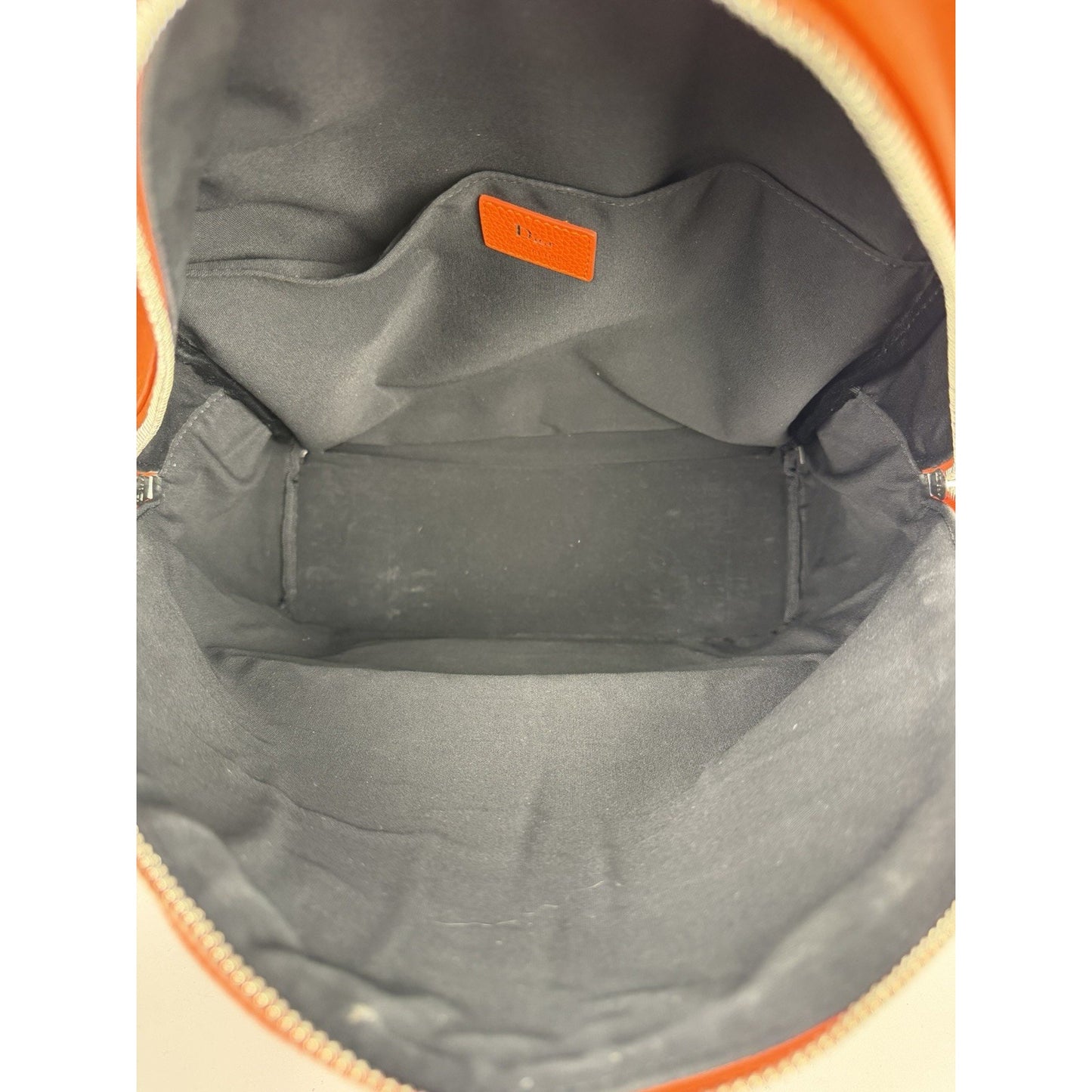 Christian Dior Atelier Backpack in Orange Leather 2018