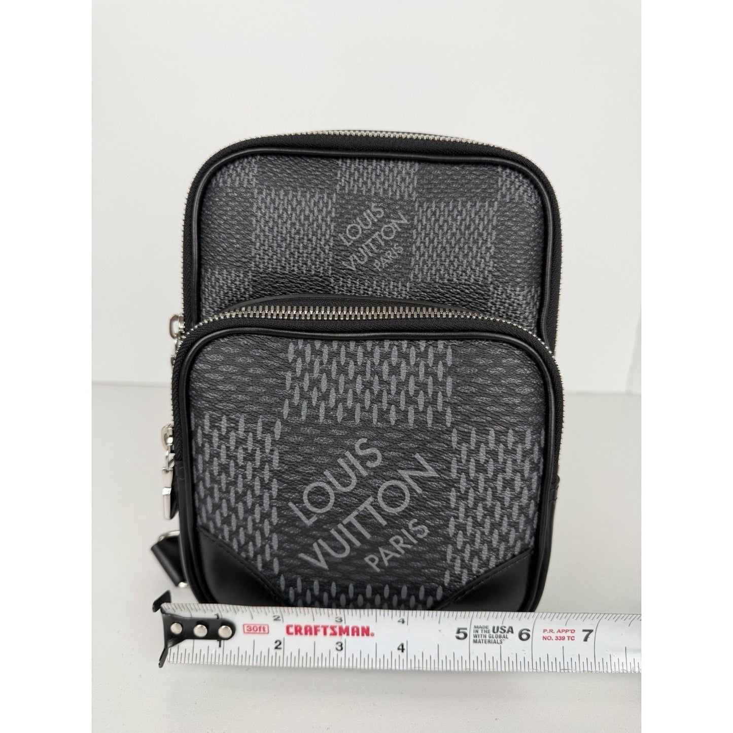 Louis Vuitton Amazone Sling Bag in Damier Graphite 3D Coated Canvas NFC C-9
