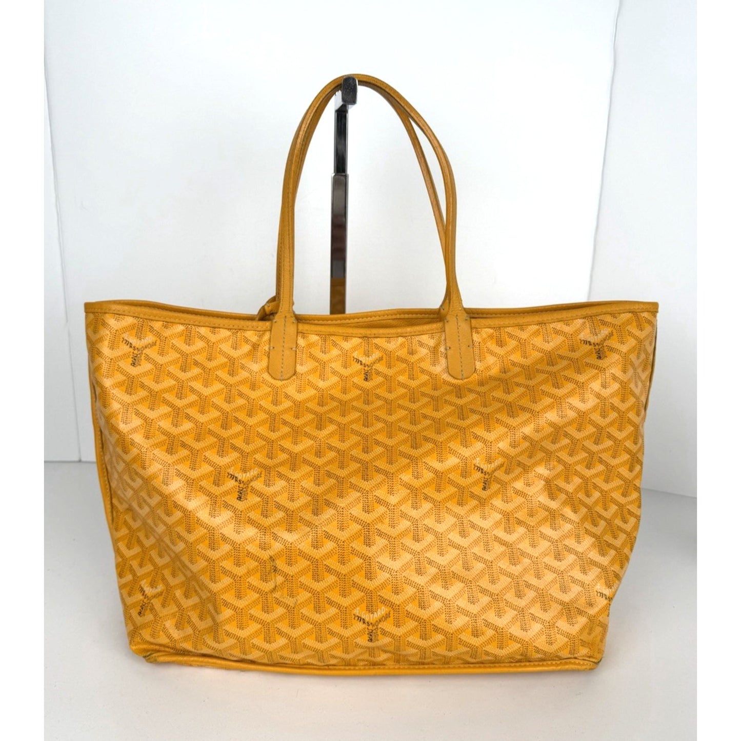 Goyard Saint Louis PM Tote Bag in Sunflower Yellow Goyardine Coated Canvas S
