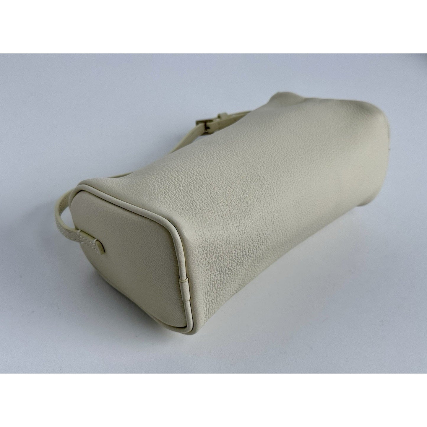 The Row 90s Bag White Leather Silver Hardware