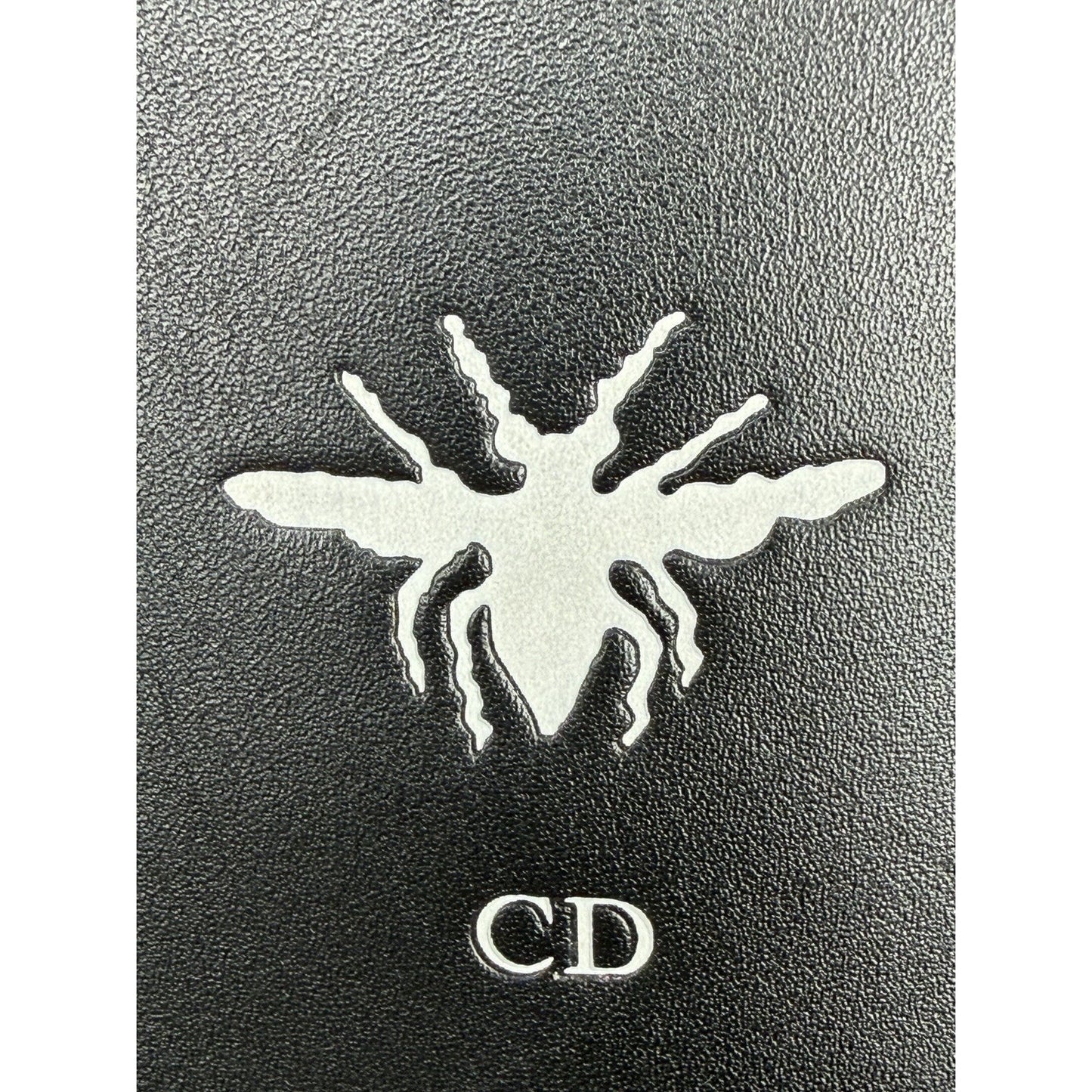 Christian Dior D-Bee Tote Bag in Black Leather Bee Emblem 2017 S