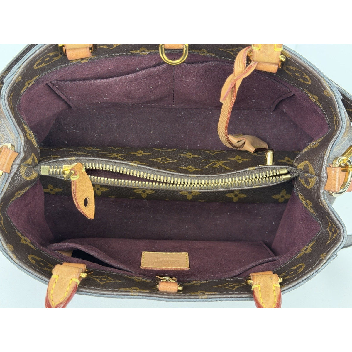 Louis Vuitton Montaigne BB Top-Handle Bag in Brown Coated Canvas 2019 S-02