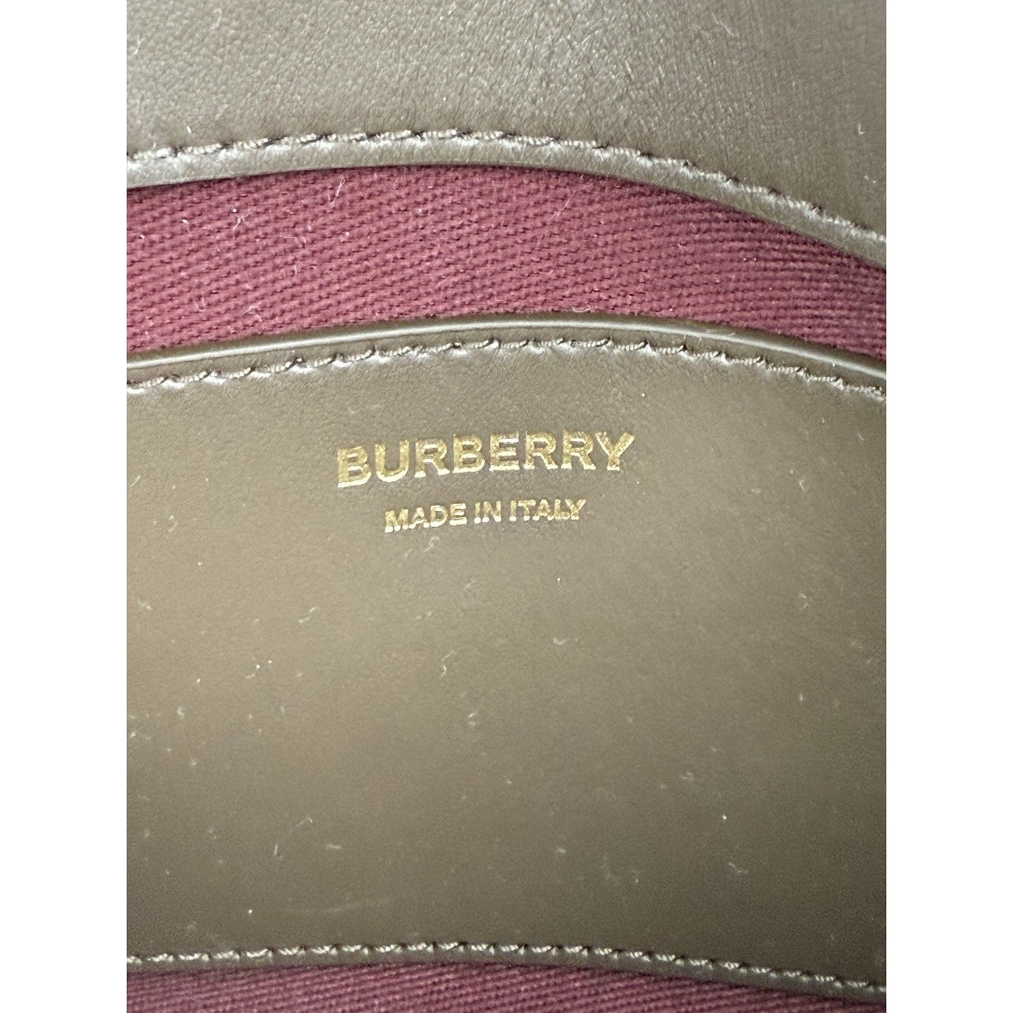 Burberry Top Handle Note Bag in Snug Dark Green Shoulder Bag