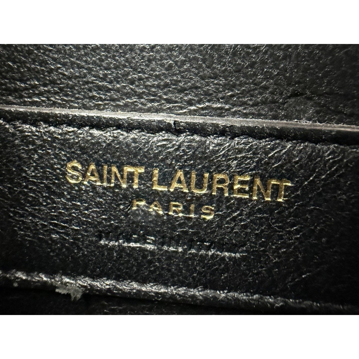 Saint Laurent Vicky Small Black Chain Quilted Bag S02
