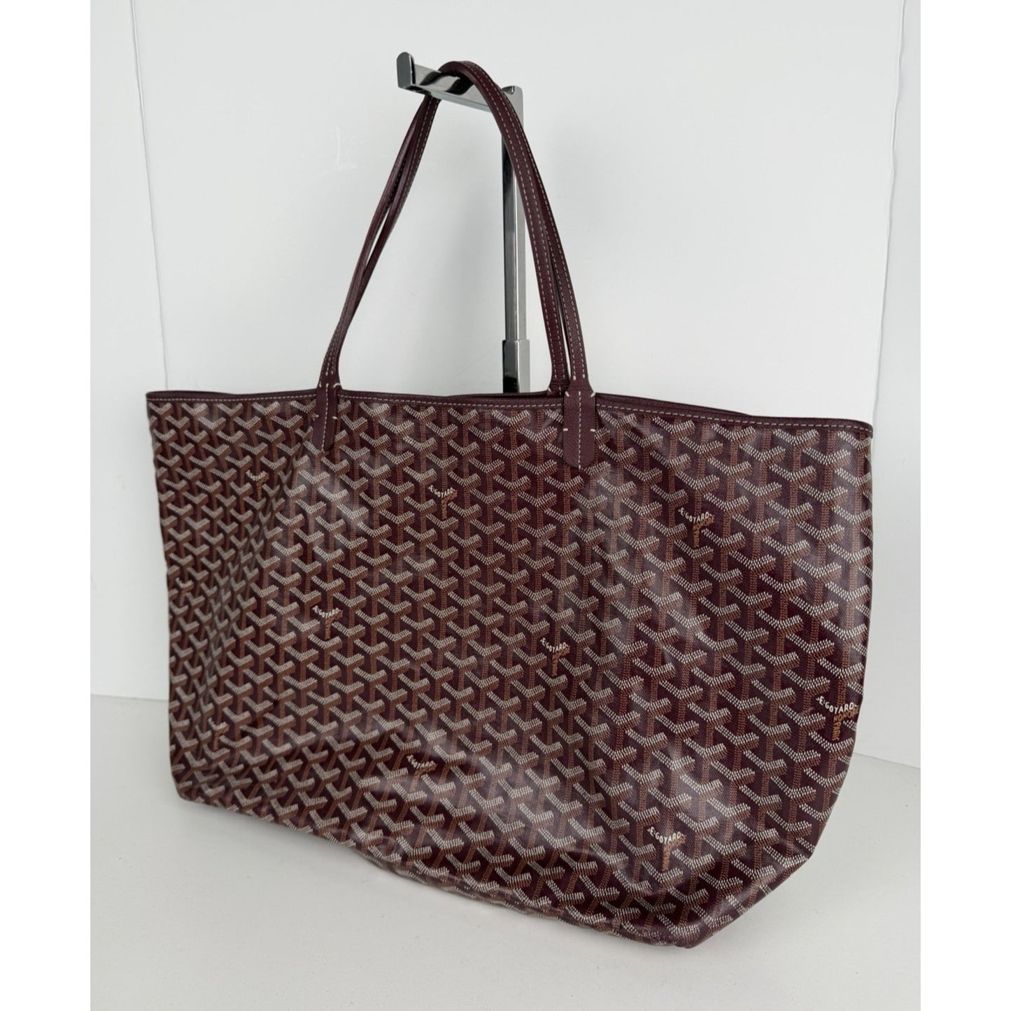 Goyard Saint Louis Tote Bag GM in Burgundy Goyardine Coated Canvas B-4