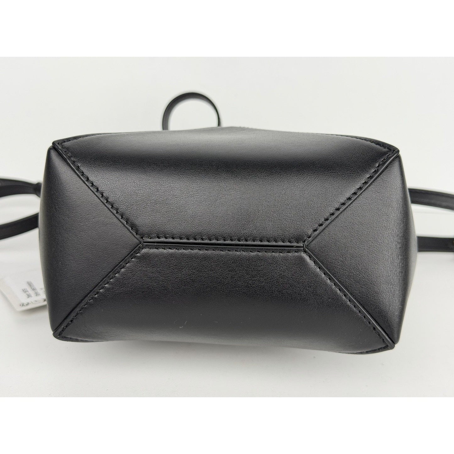 Loewe Shiny Calfskin Mini Puzzle Fold Tote Bag in Black Leather F2