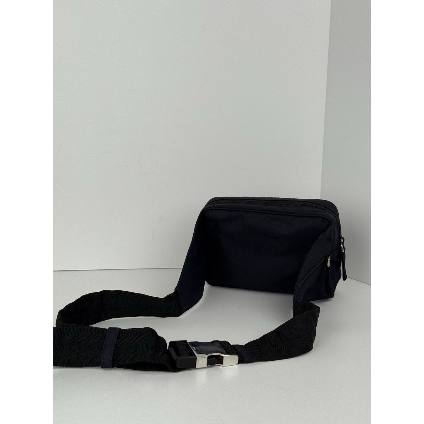 PRADA Re-Nylon Dark Navy Men's Belt Bag