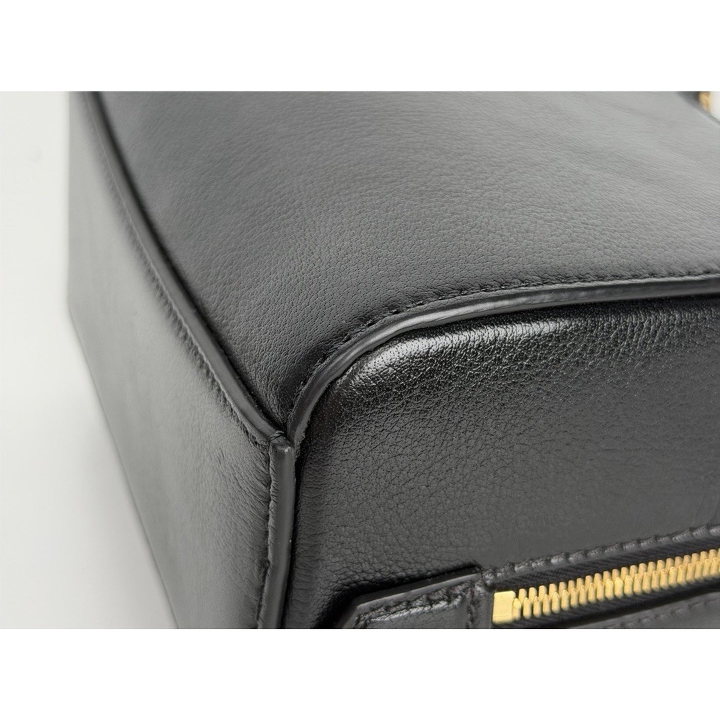 Givenchy Nano Antigona Cube Top Handle Bag in Black Shiny Leather