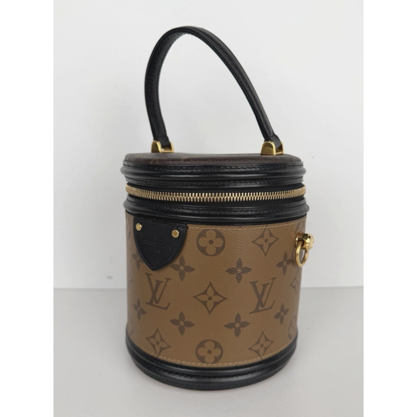 Louis Vuitton Cannes Handbag in Brown LV Reverse Monogram Coated Canvas NFC B-6