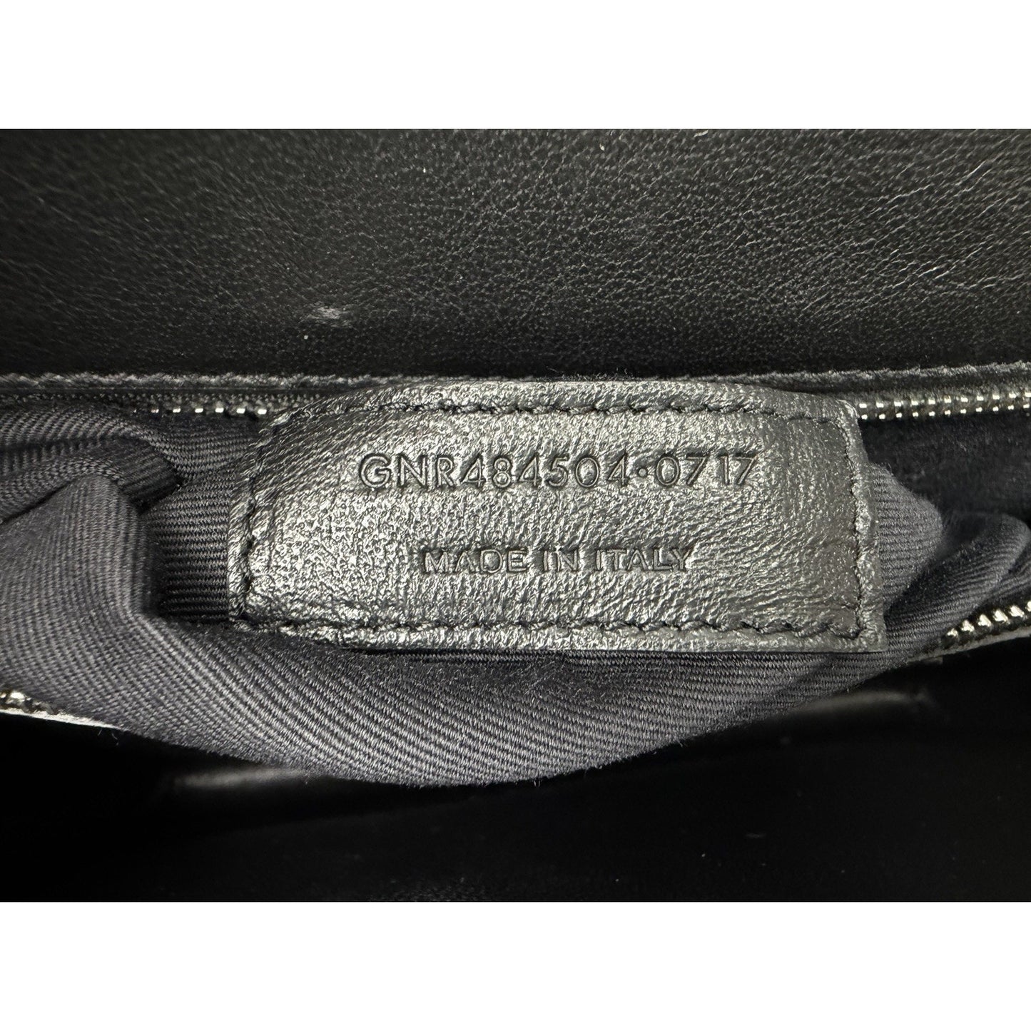 Saint Laurent Babylone Shoulder Bag Medium Black Leather with Silver Hardware S