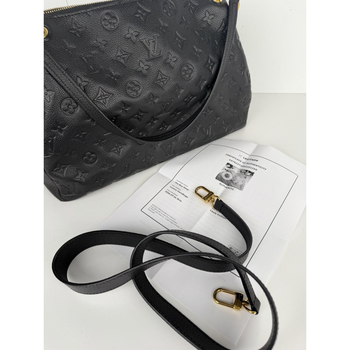 Louis Vuitton Ponthieu Bag PM in Black Monogram Empreinte Leather 2019 B-2