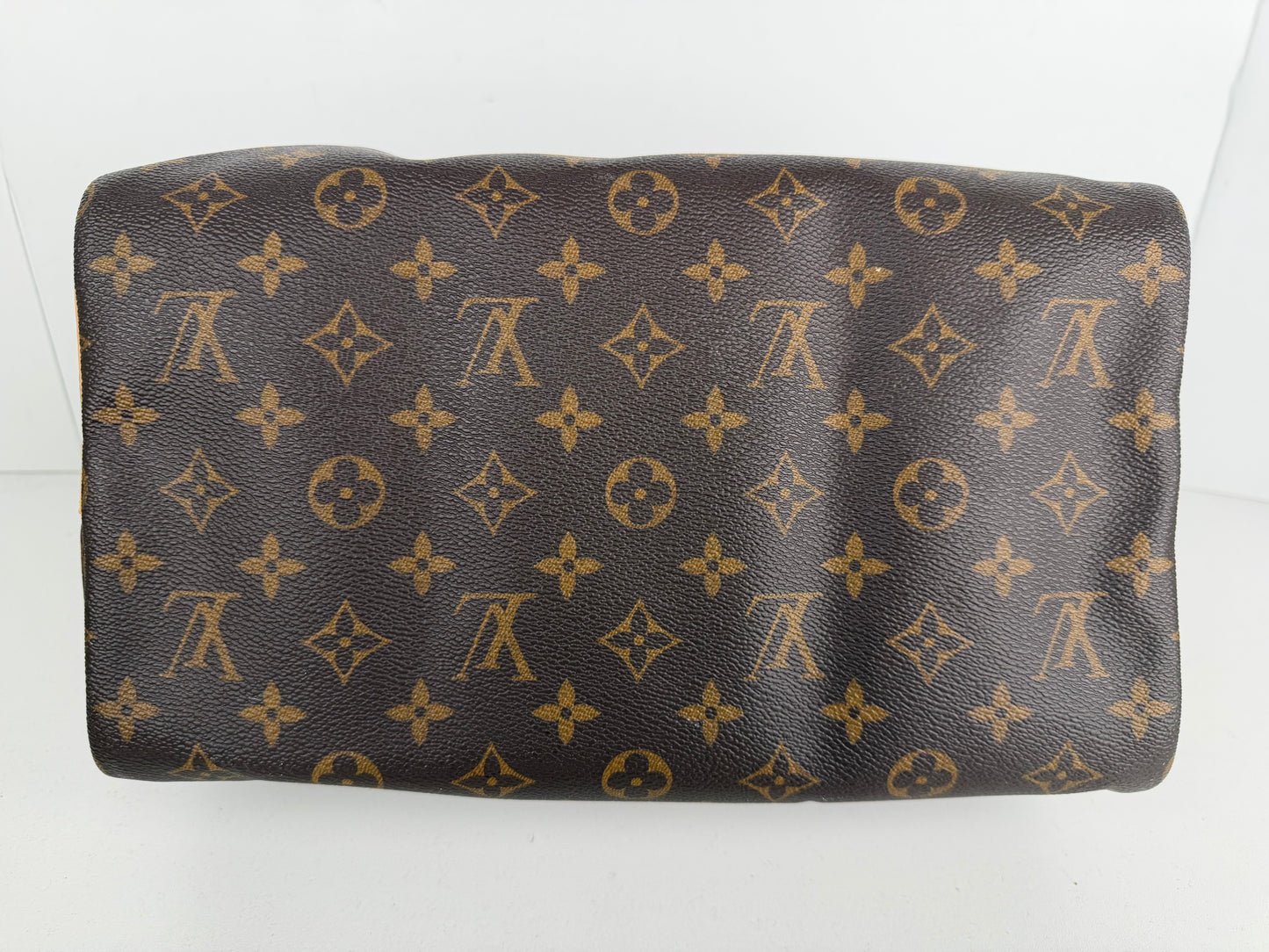Louis Vuitton Monogram Speedy 30 Bag in Brown LV Monogram Coated Canvas 2019 C-9