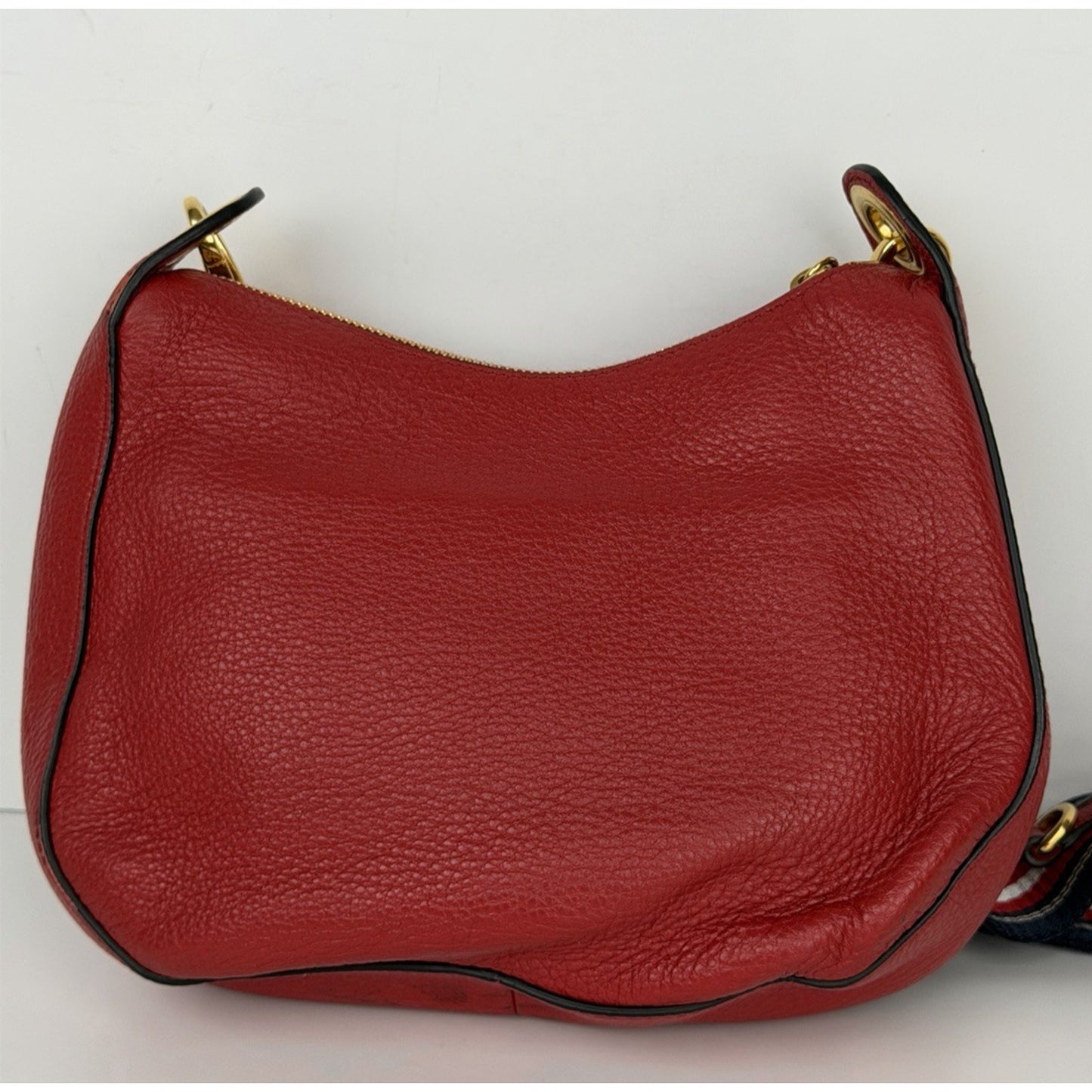 Prada Rubino Vitello Phenix Small Crossbody Bag in Red Leather S01