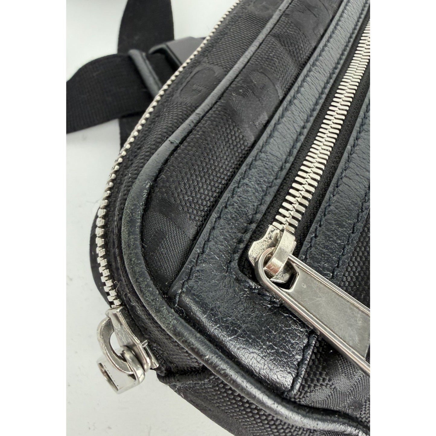 Gucci Off The Grid Belt Bag in Black GG Monogram Nylon S17