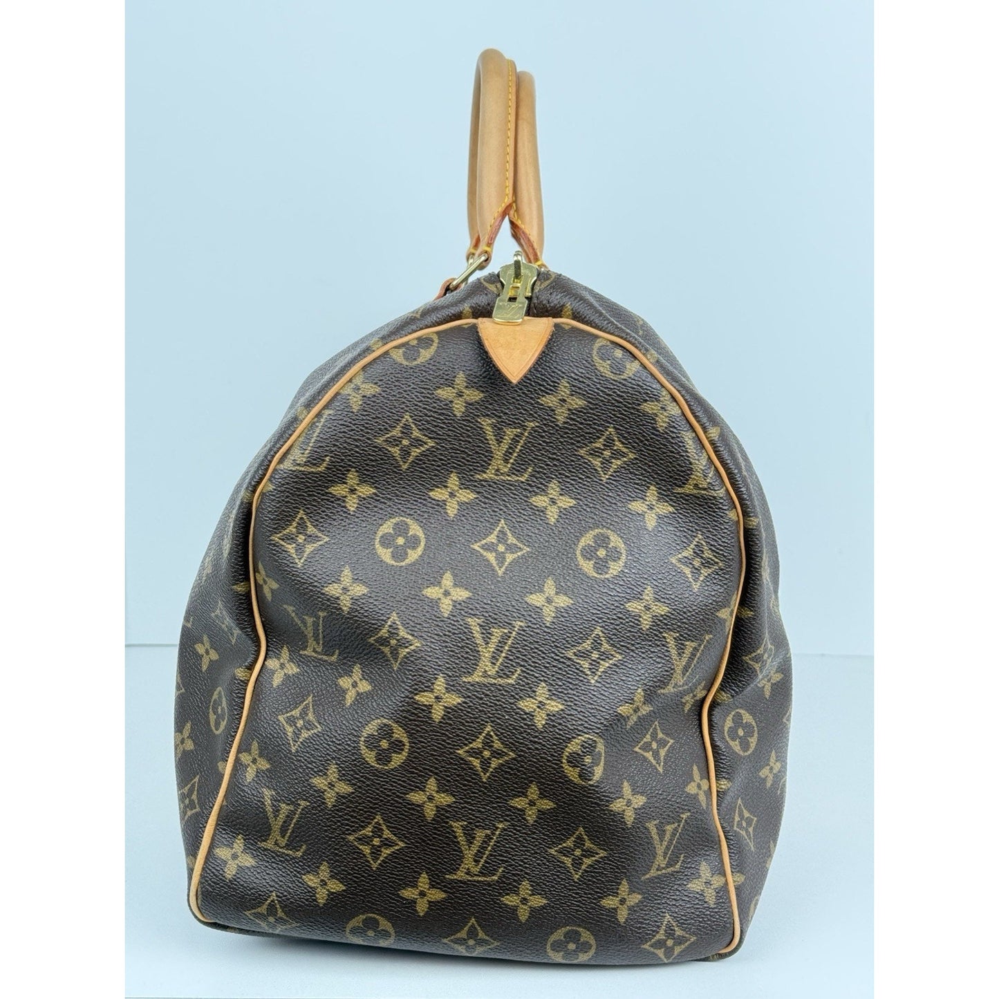 Louis Vuitton Keepall 50 Monogram Canvas Duffle Bag Brown
