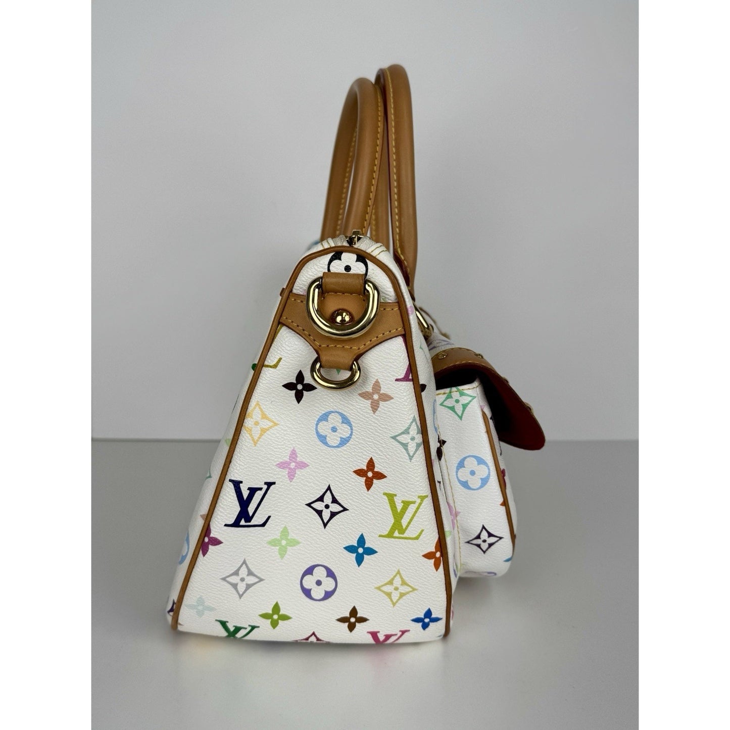 Louis Vuitton Rita Satchel White Monogram Multicolor Canvas Women’s Bag B-1