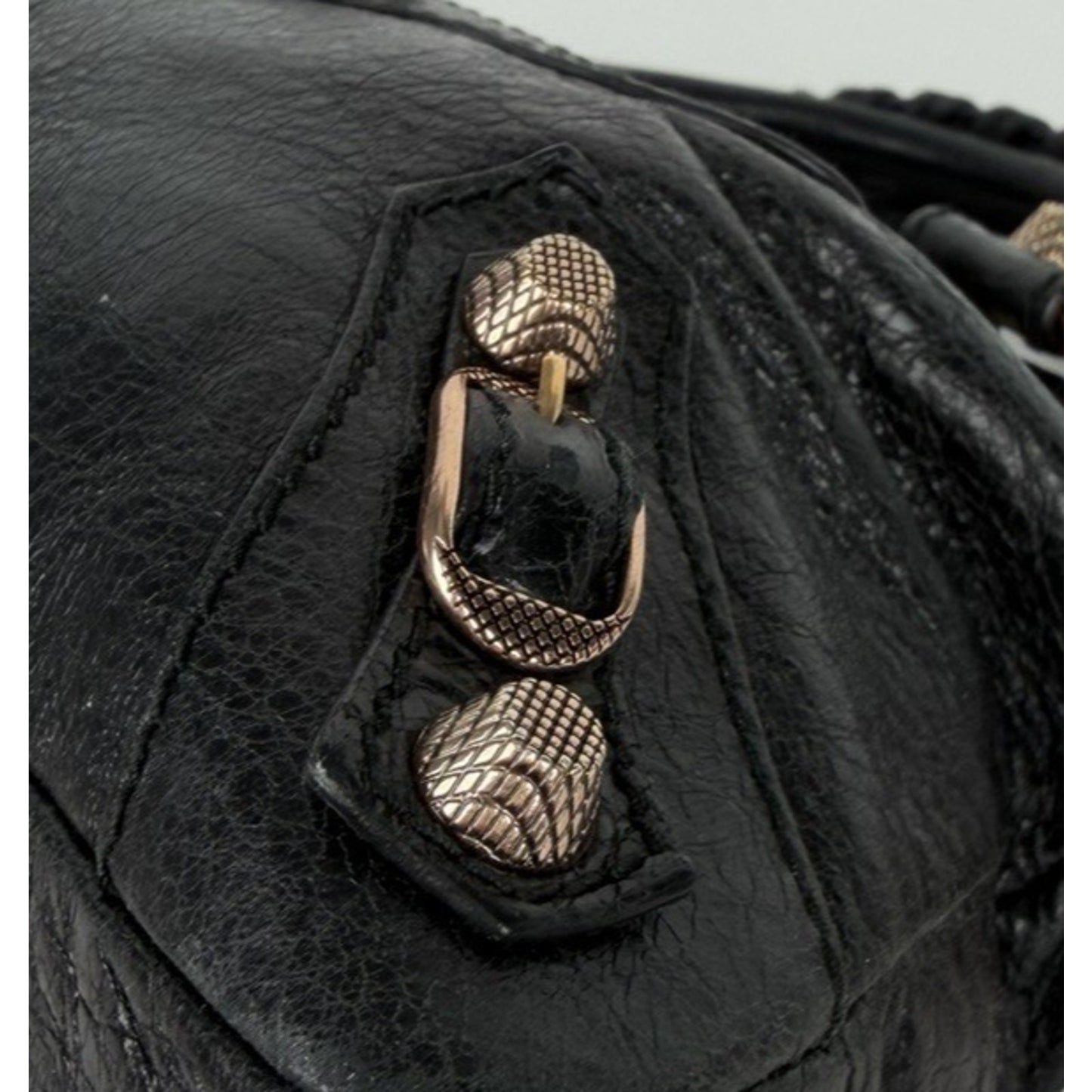Balenciaga Agneau Giant 12 Mini City in Black Leather and Gold-Tone Hardware S12
