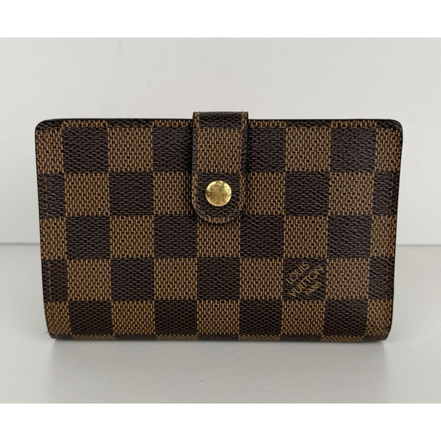 Louis Vuitton Portefeuille Viennois Wallet Vintage in Damier Ebene Canvas 2006