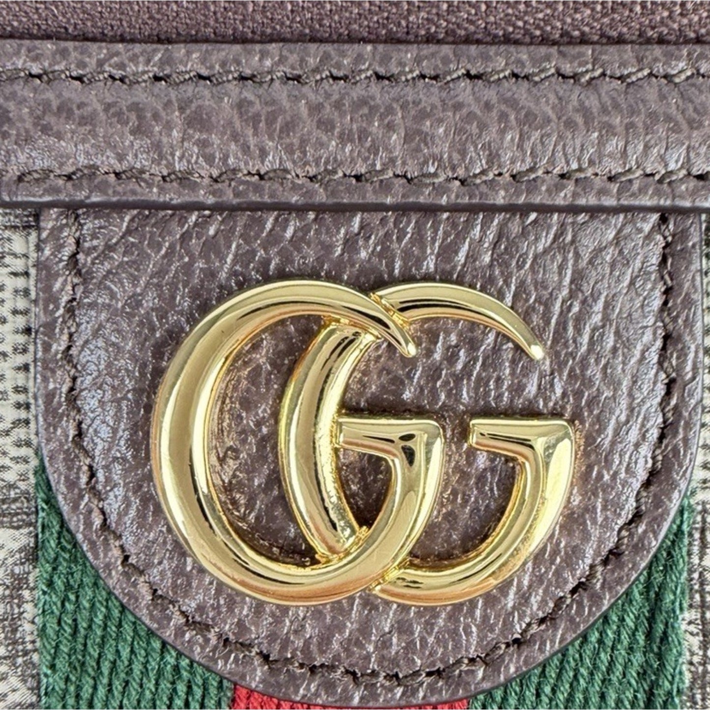 Gucci Chain Ophidia Belt Bag in Beige GG Supreme Coated Canvas S09