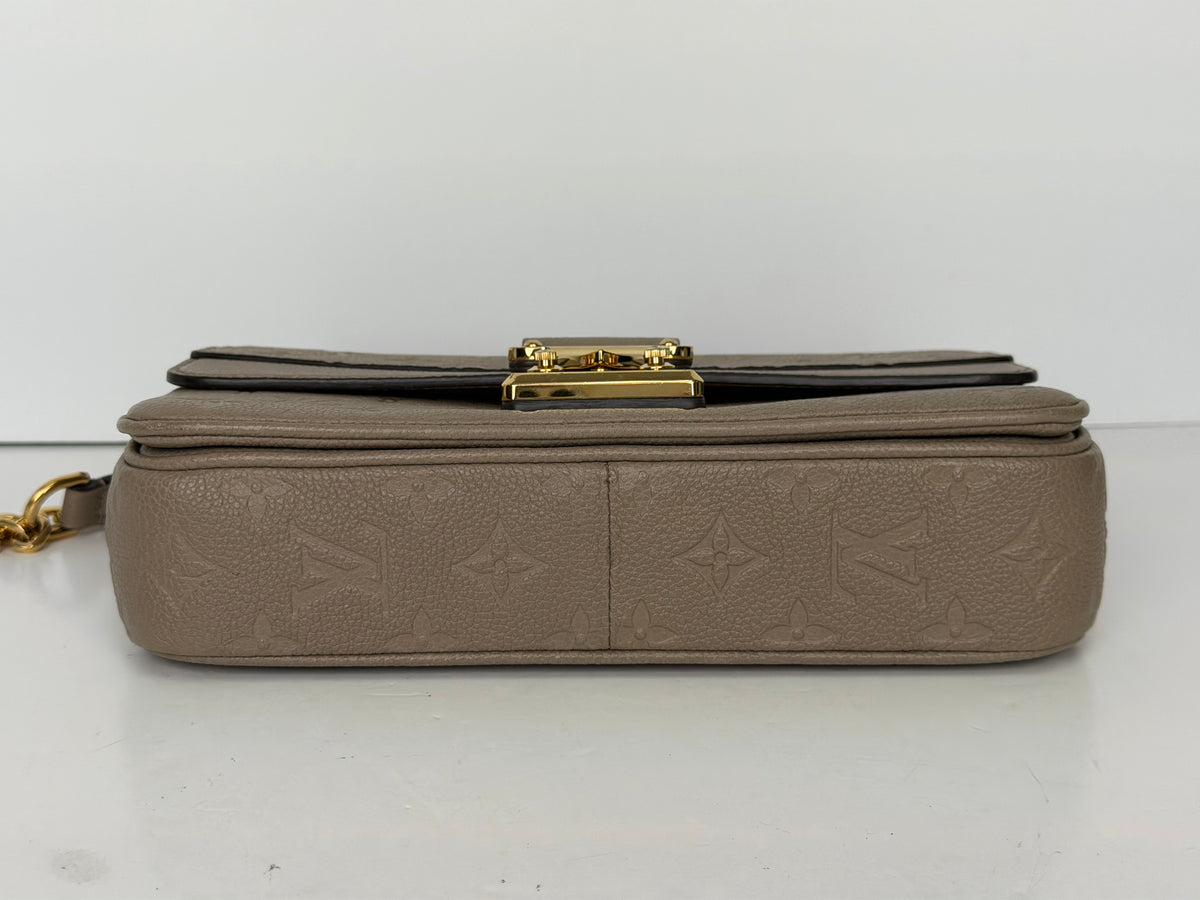 Louis Vuitton Marceau Bag in Beige LV Monogram Empreinte Leather NFC YD-6