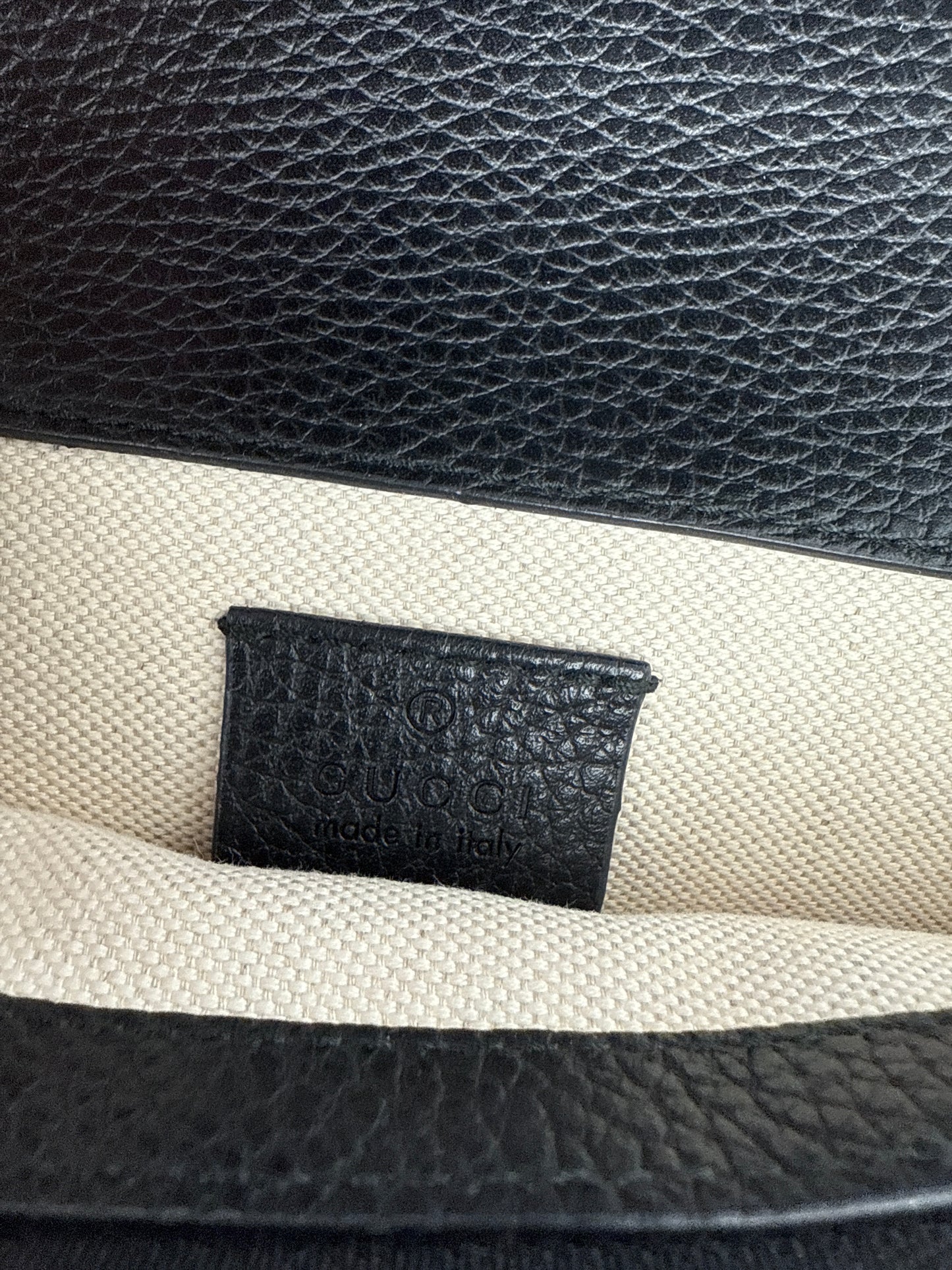 Gucci Dionysus Small Black Leather Shoulder Bag
