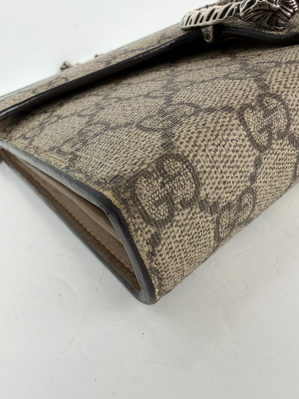 Gucci GG Supreme Dionysus Crossbody Bag in GG Monogram Coated Canvas YS15
