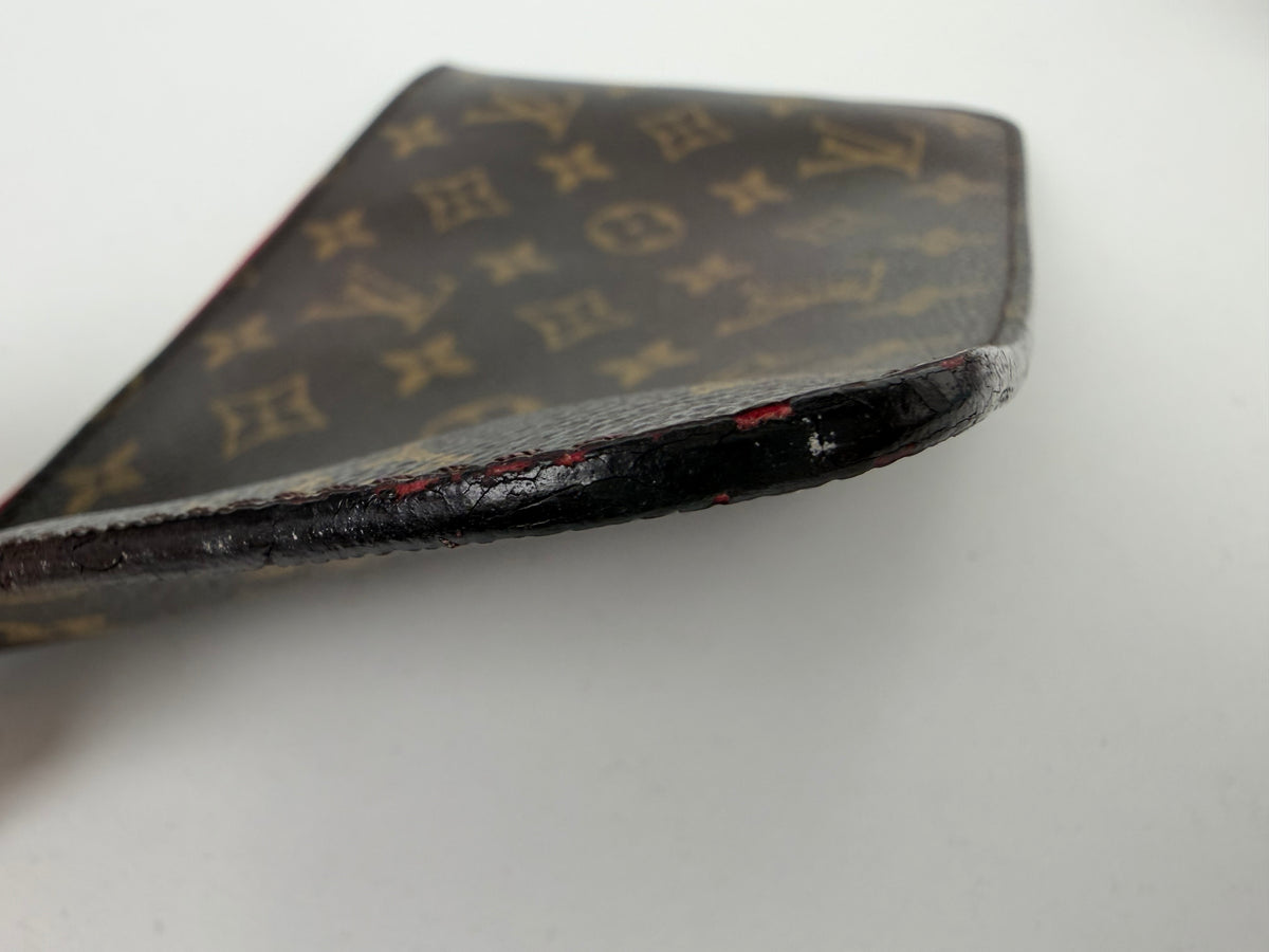 Louis Vuitton Neverfull MM Pouch in Brown LV Monogram Coated Canvas 2016 YS10
