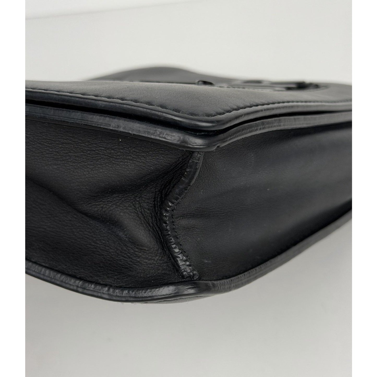 Christian Dior Ultra Matte Calfskin J'Adior Chain Flap Bag in Black