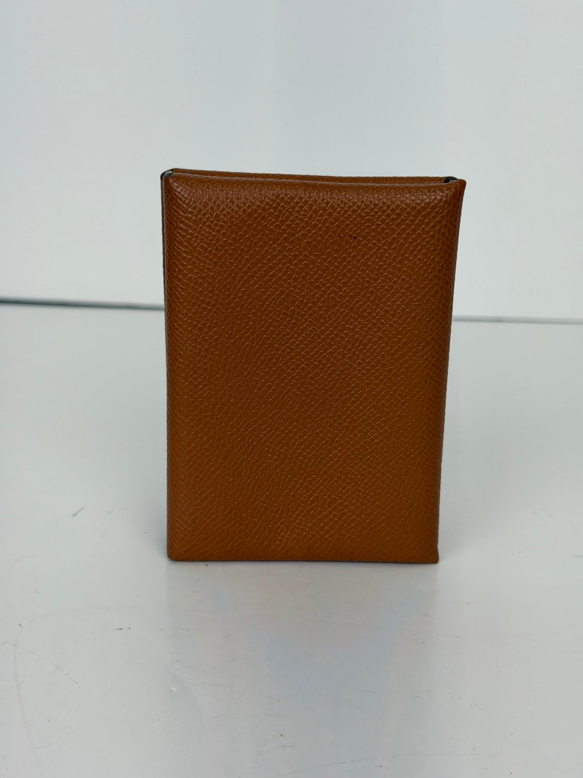 Hermes Calvi Duo Compact Card Holder in Gold Epsom Calfskin YK2