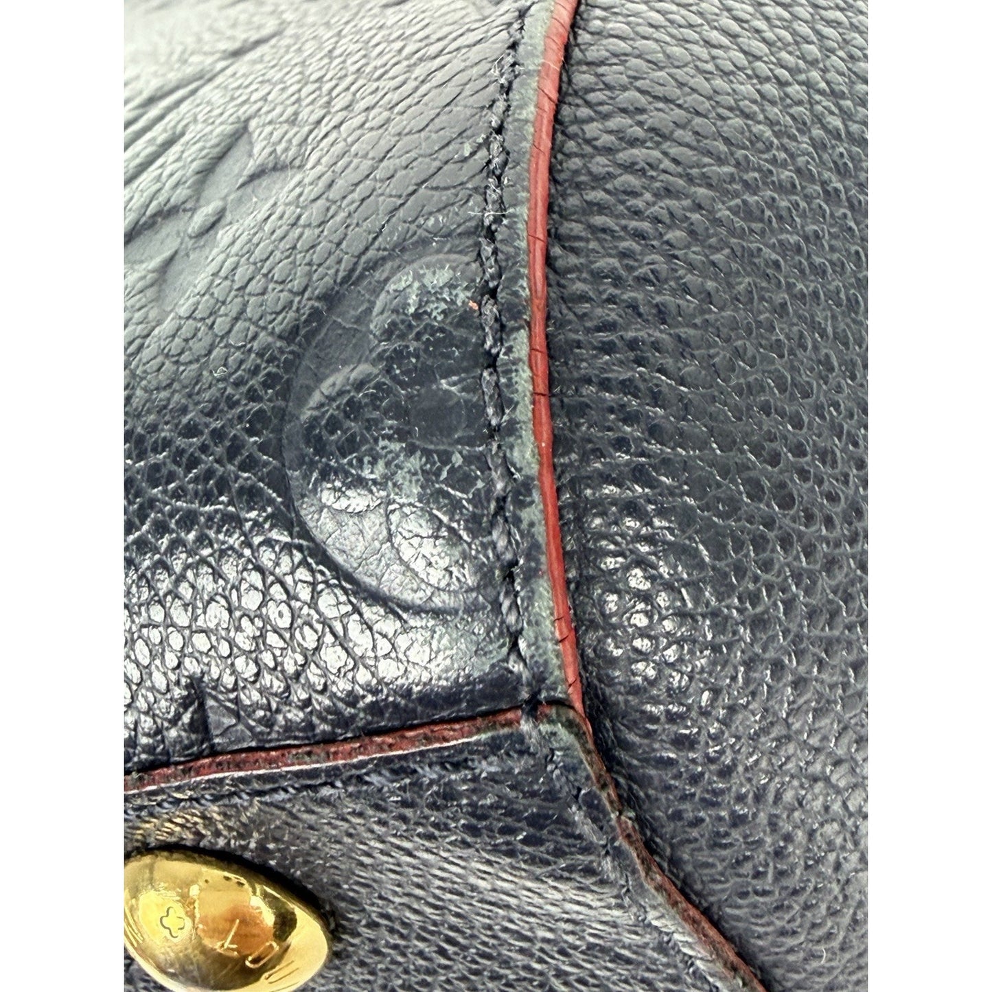 Louis Vuitton Monogram Empreinte Montaigne BB Handbag Marine and Rouge 2018 C2