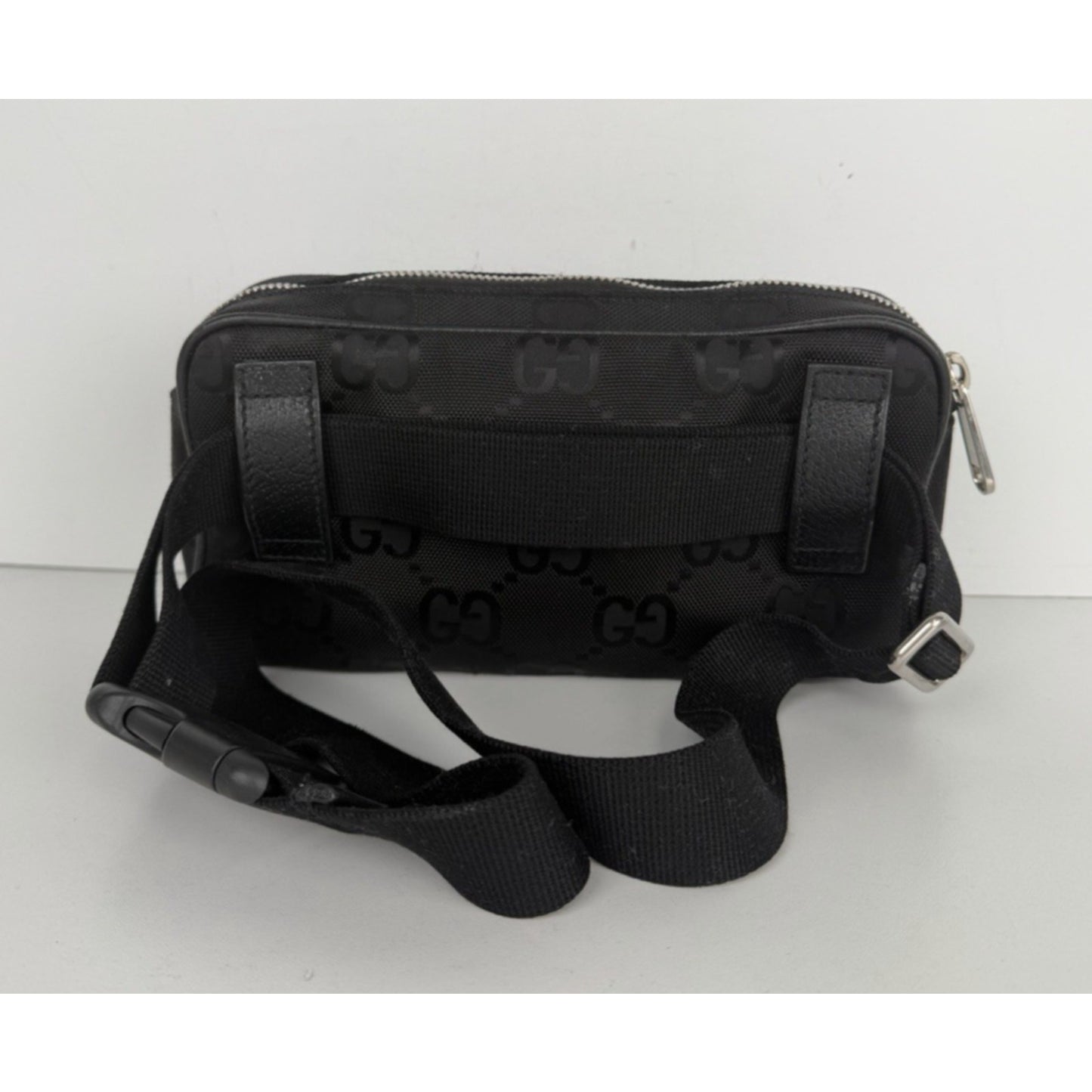 Gucci Off The Grid Belt Bag in Black GG Monogram Nylon S17