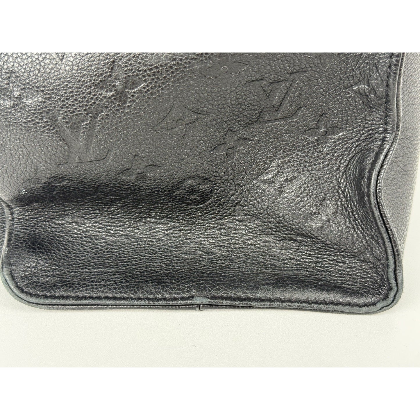 Louis Vuitton Black Monogram Empreinte Leather On The Go GM Bag