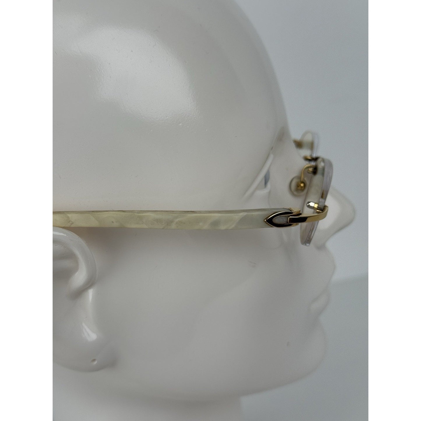 Cartier C50F22KK Beige & Gold Eyeglasses