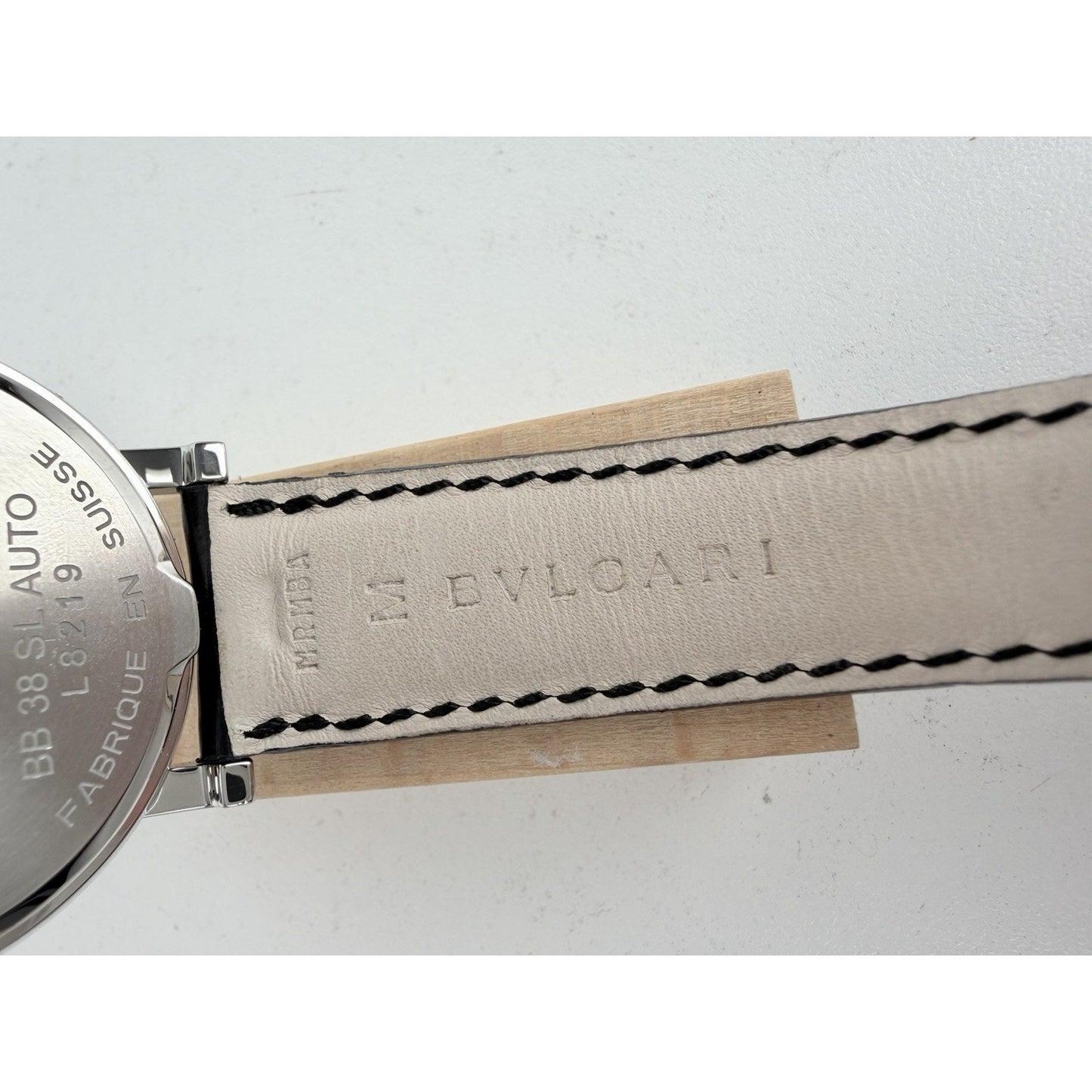 Bulgari Bvlgari BB38SL Stainless Steel Watch and White Dial