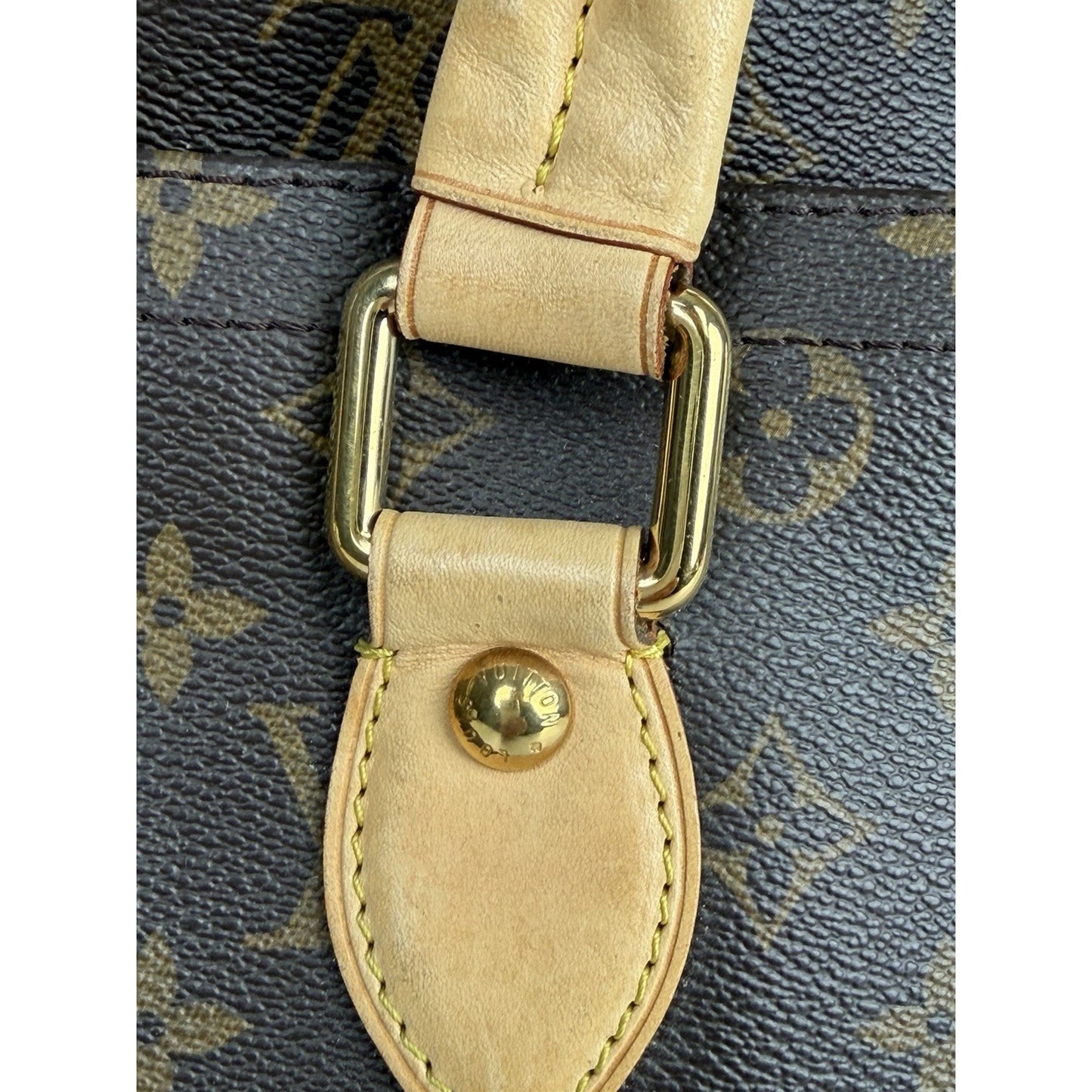 Louis Vuitton Monogram Beverly GM Bag in Brown Coated Canvas 2007 S