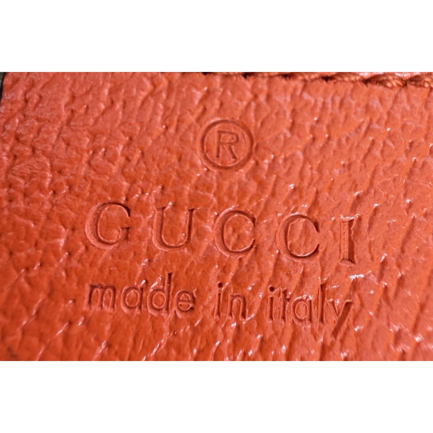 Gucci x The North Face Waist Belt Bag Beige Canvas & Orange Leather S08