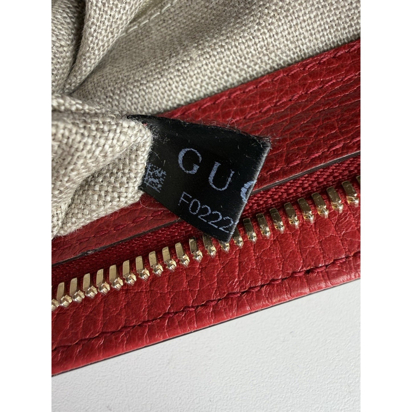 Gucci Braided & Bamboo Accent Tassel Tote Bag Medium in Red Leather S-13