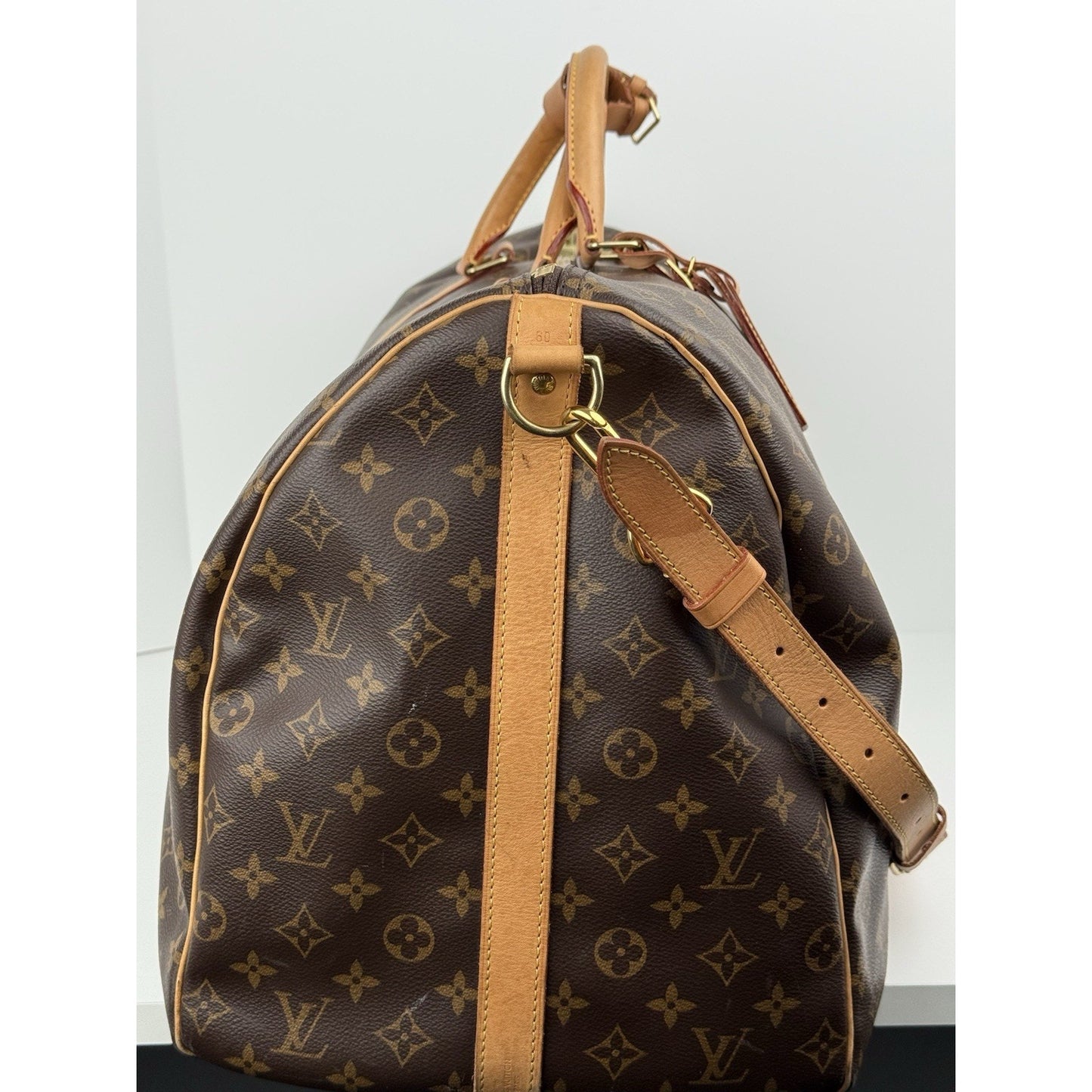 Louis Vuitton Keepall Boston Duffle 60 Brown Canvas