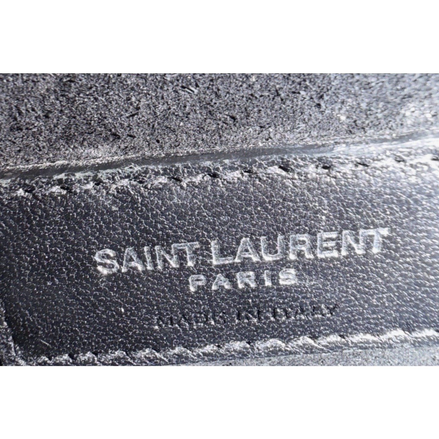 Saint Laurent Sunset Chain Crossbody Bag Medium in Black Leather with SH S11